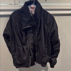 Athleta Black Bomber Jacket